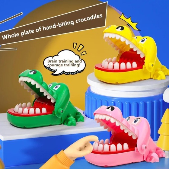 Smooth Crocodile Teeth Toys Kids Alligator Biting Finger Dentist Games Funny Party Children Game Luck Pranks
