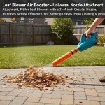 Removable Heavy-Duty Leaf Blower Air Booster Nozzle Attachment High Velocity Concentrator Replacement Tip