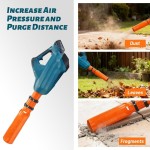 Removable Heavy-Duty Leaf Blower Air Booster Nozzle Attachment High Velocity Concentrator Replacement Tip