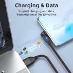 Premium Quality 180 Degrees Rotate 3A Fast Charging USB Cable Charger Wire Cord Universal Data