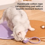 Premium Quality Cat Scratching Mat Durable Cotton Rope Scratcher Self-Play Ball 2-in-1 Sleeping Claw Care Pad Summer Use