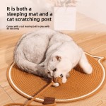 Premium Quality Cat Scratching Mat Durable Cotton Rope Scratcher Self-Play Ball 2-in-1 Sleeping Claw Care Pad Summer Use