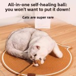 Premium Quality Cat Scratching Mat Durable Cotton Rope Scratcher Self-Play Ball 2-in-1 Sleeping Claw Care Pad Summer Use