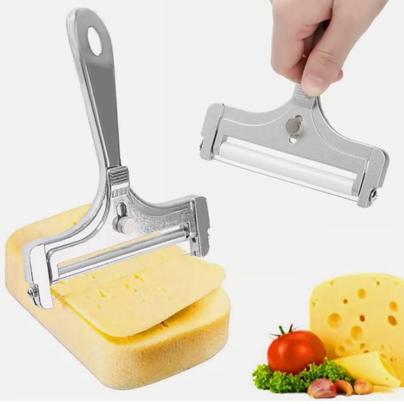 Sharp Stainless Steel Cheese Cutter Aluminum Alloy Adjustable Slicer Multi-functional Easy Butter Shaver Kitchen Use