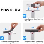 Removable Mini Handheld Mop Folding Powerful Squeeze Home Cleaning Mops Sponge Self-squeezing Floor Washing Desk Window Car