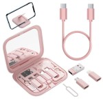 Premium Quality 60W Fast charging adapter data cable storage box set six one mirror phone holder