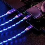 Energy Efficient 1m Fast Charging Cable Glowing LED Type-C Data Flowing Streamer Light USB Universal