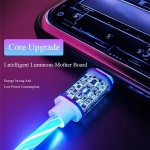 Energy Efficient 1m Fast Charging Cable Glowing LED Type-C Data Flowing Streamer Light USB Universal