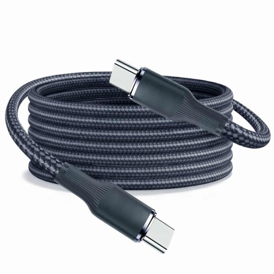 Lightweight Braided 240W Fast Charge PD Cable Quick Charging USB-C Data Cable 1m
