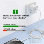 USB-C Fast Charger Cable PD 60W Type-C Weaving Charging Data Line Box