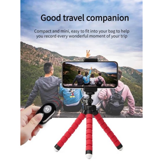 Versatile Octopus Lazy Phone Holder Universal Portable Mini Travel Outdoor Flexible Tripod Camera Cellphone DSLR Stand