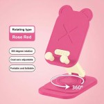 Waterproof Cartoon Rabbit Folding Rotating Mobile Phone Holder Lazy Creative Adjustable Suitable Desk Office Home