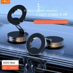 Sleek Design 360° Rotating Vacuum Magnetic Car Phone Holder Model Dashboard Glass Mount Multi-Scenario Automotive Navigation Stand