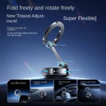Sleek Design 360° Rotating Vacuum Magnetic Car Phone Holder Model Dashboard Glass Mount Multi-Scenario Automotive Navigation Stand