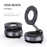 Sleek Design 360° Rotating Vacuum Magnetic Car Phone Holder Model Dashboard Glass Mount Multi-Scenario Automotive Navigation Stand