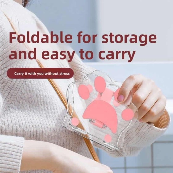 360 Degree Rotation Foldable Cat Paw Phone Stand Cartoon Design Desktop Holder Students Office iPad Tablet Movie Binge Watching