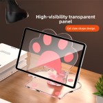 360 Degree Rotation Foldable Cat Paw Phone Stand Cartoon Design Desktop Holder Students Office iPad Tablet Movie Binge Watching