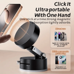 Led Suction Cup Magnetic Phone Holder Lazy Multi-functional Foldable Storage Vacuum
