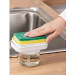 Sturdy Kitchen Press-type Dishwashing Detergent Automatic Liquid Output Bottle Removable Pressing Tool