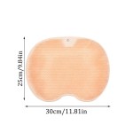 Safe Silicone Rub Back Brush Bathroom Non-slip Wash Foot Pad Massage Shower Mat Sucker Bath Exfoliating