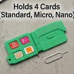 Durable Universal Mini SIM Card Adapter Storage Box Kit Nano Micro Memory Holder Reader Case Cover Removal Needle
