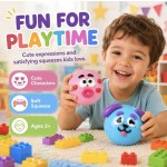 Durable Curiosities Dog Face Swap Squishy Toy Popular Smushers Soft Moldable Cute Slow Rise Squeeze Relaxing Sensory Anxie