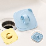 Versatile Silicone Drain Stopper Anti Clogging Square Shape Cover Easy Clean Reusable Sink Hole Plug Bathroom