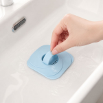 Versatile Silicone Drain Stopper Anti Clogging Square Shape Cover Easy Clean Reusable Sink Hole Plug Bathroom