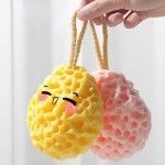 Ergonomic Handle Soft Mesh Shower Sponge Ball Nylon Baby Cleaning Brush Foam Body Cleaner Exfoliating Scrub Bathroom Products