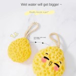 Ergonomic Handle Soft Mesh Shower Sponge Ball Nylon Baby Cleaning Brush Foam Body Cleaner Exfoliating Scrub Bathroom Products
