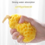 Ergonomic Handle Soft Mesh Shower Sponge Ball Nylon Baby Cleaning Brush Foam Body Cleaner Exfoliating Scrub Bathroom Products