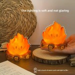High Quality Christmas Campfire LED Candle Night Light Festive Ambient Decor Lamp Perfect Xmas Gift Desktop Ornament Holiday Atmosphere