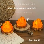 High Quality Christmas Campfire LED Candle Night Light Festive Ambient Decor Lamp Perfect Xmas Gift Desktop Ornament Holiday Atmosphere