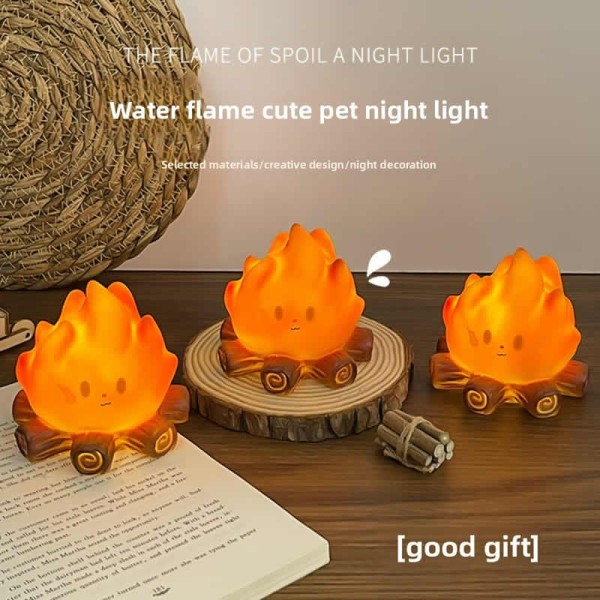 High Quality Christmas Campfire LED Candle Night Light Festive Ambient Decor Lamp Perfect Xmas Gift Desktop Ornament Holiday Atmosphere