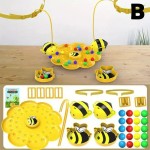 Easy To Use Bee Fishing Battle Table Games Little Honeybee Group Play Board Game Interactive Educational Toys Kids Family Party