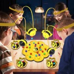 Easy To Use Bee Fishing Battle Table Games Little Honeybee Group Play Board Game Interactive Educational Toys Kids Family Party