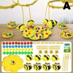 Easy To Use Bee Fishing Battle Table Games Little Honeybee Group Play Board Game Interactive Educational Toys Kids Family Party