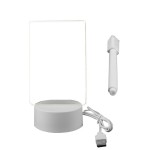 No Tools Required Transparent LED Night Lights Acrylic 3-Color Message Board Erasable USB Powered Desktop Memo Home Use