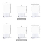 No Tools Required Transparent LED Night Lights Acrylic 3-Color Message Board Erasable USB Powered Desktop Memo Home Use