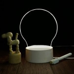 No Tools Required Transparent LED Night Lights Acrylic 3-Color Message Board Erasable USB Powered Desktop Memo Home Use