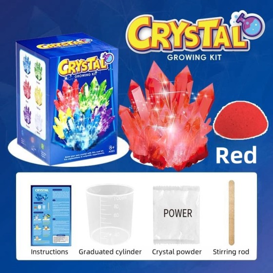 Secure Clasp Crystal growing model science kit variety colors selection educational STEM toys gifts boys girls