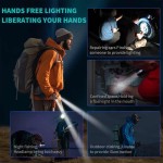Plug And Play Hands Flashlights Portable Cordless Work Light LED USB Rechargeable Wearable Adjustable Wrist Strap Finger Torch Car Repair