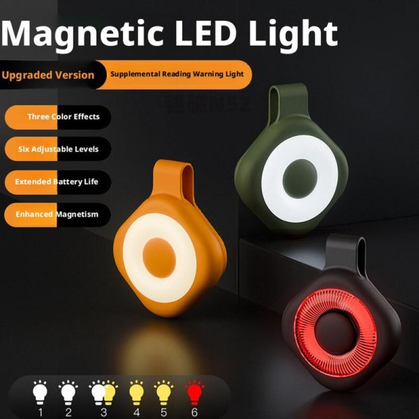 Premium Quality Magnetic Phone Rechargeable Lamp Fill Light Outdoor Portable Flashlight Collar Clip Night Running Reading Selfie