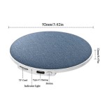 Secure Grip KEBIDU Bluetooth 5.4 Sleep Aid Speaker Mini Pillow Side Music Player High Dynamic HiFi Stere Sound