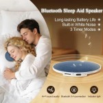 Secure Grip KEBIDU Bluetooth 5.4 Sleep Aid Speaker Mini Pillow Side Music Player High Dynamic HiFi Stere Sound