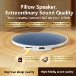 Secure Grip KEBIDU Bluetooth 5.4 Sleep Aid Speaker Mini Pillow Side Music Player High Dynamic HiFi Stere Sound