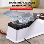 Bpa-free Electric Knife Sharpener Professional Fast Sharpening Protective Cover Restaurant Home Kitchen Gadget