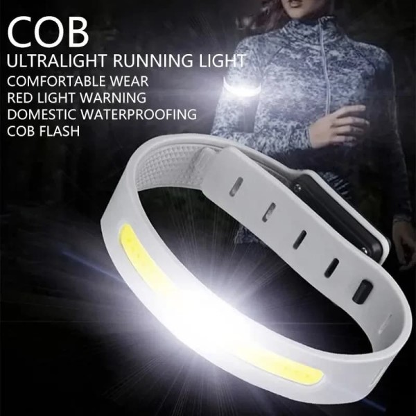 Rechargeable COB LED Armband Light 350mAh 500LM Sport Night Running Warning Arm Leg Wristband Type-C USB Rechargeable IPX4 Waterproof