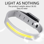 Rechargeable COB LED Armband Light 350mAh 500LM Sport Night Running Warning Arm Leg Wristband Type-C USB Rechargeable IPX4 Waterproof