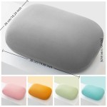 Gentle Washable Slow Rebound Ice Silk Nap Pillow Ergonomic Comfortable Neck Cool Touch Soft Travel Home Sleep